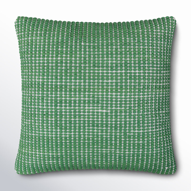 Coussin Waverly, 18 po x 18 po, Vert, Housse de coussin seulement - sans coussin