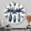 Horloge murale surdimensionnée The Blue Moose - Oars