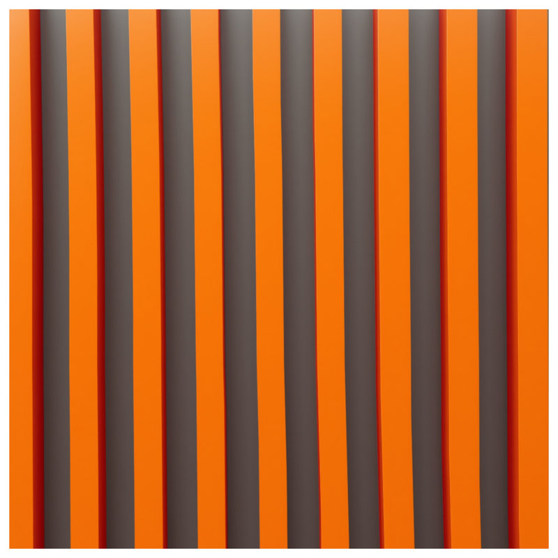 Orange Vertical Stripes Comforter, Twin
