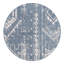 Tapis intérieur / extérieur bleu / ivoire en polypropylène tissé à la machine Bonnetta-2103013503