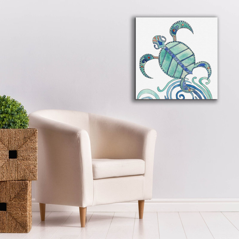 «Undersea Luau 3» par Alicia Ludwig, art mural sur toile, H 26 po x l 26 po x P 1,5 po