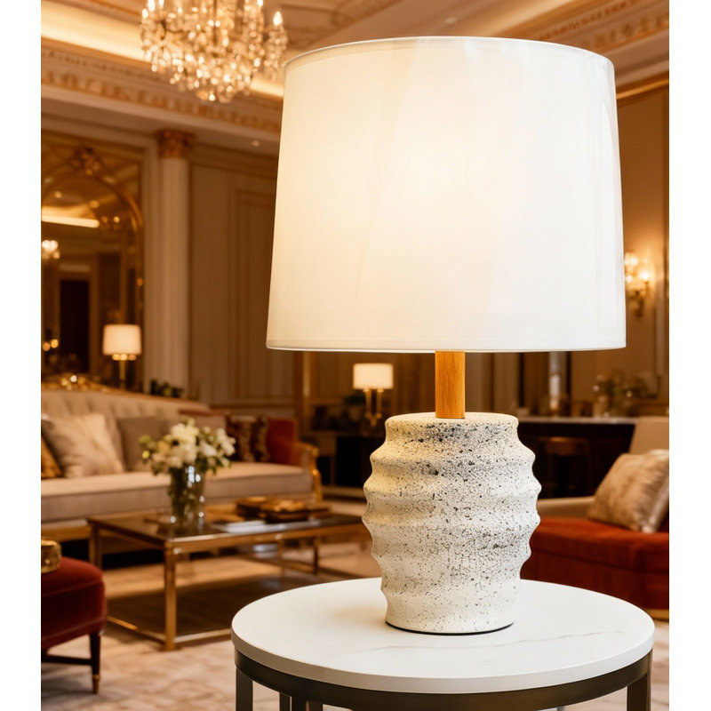 Aurelia Terra: Textured Ceramic Table Lamp