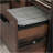 L-Shaped Desk, Brown Finish