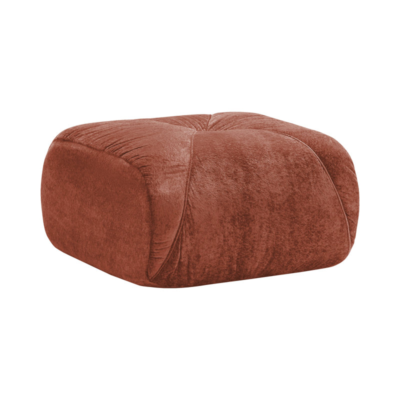 Repose-pieds en velours rouge