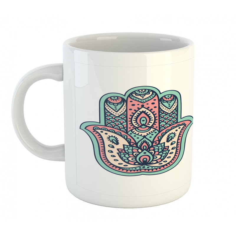 Grande tasse à café hamsa