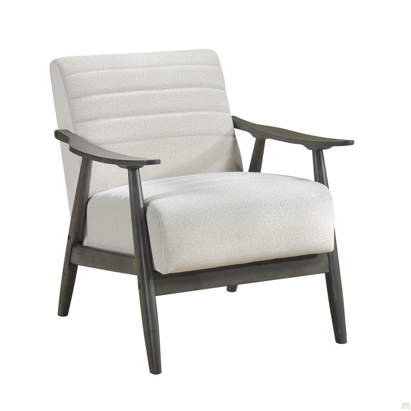 Chaise d'appoint de style décontracté 1 pièce, Tissu gris
