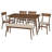 New Britain 6 - Person Four Leg Dining Set-684406647
