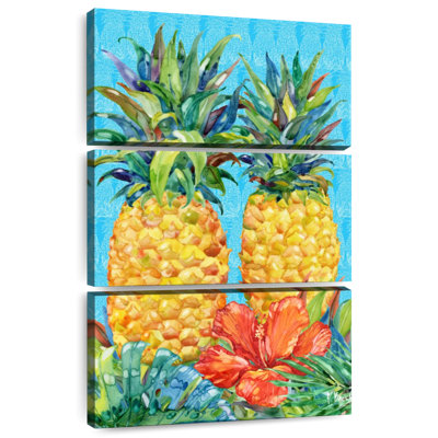 Ananas et hibiscus vert Yarlin Kona