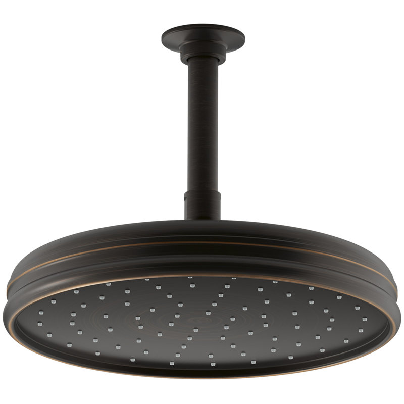 Traditional Round 10" Rainhead with Katalyst Air-Induction Spray, Oil Rubbed Bronze, 2.5 Gpm