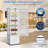 9.8 Cu.Ft Commercial Refrigerated Display Cabinet, Beverage & Cake Display with LED Lighting