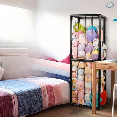 Rangement pour peluches, genre zoo, gain de place, organisateur en PVC pour peluches
