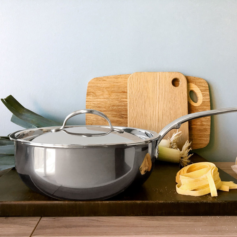 Hestan NanoBond 5QT Covered Essential Pan w/ Helper Handle, 3.5 qt.
