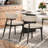 Modern Fully Assembled Dining Chairs Set of 2, Beige Faux Leather with Solid Wood Legs-920054650-911210507
