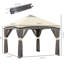 Tente escamotable Pop Up 10 'X avec filet - Extérieur, réglable en hauteur