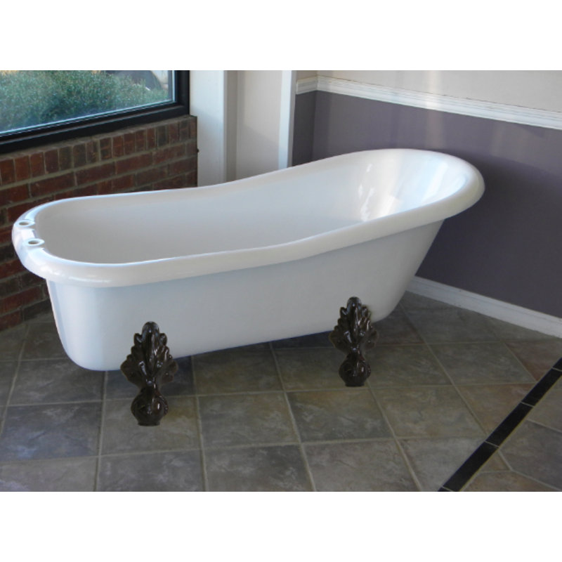 Imperial 66" x 30" Clawfoot Soaking Bathtub, Oil Rubbed Bronze