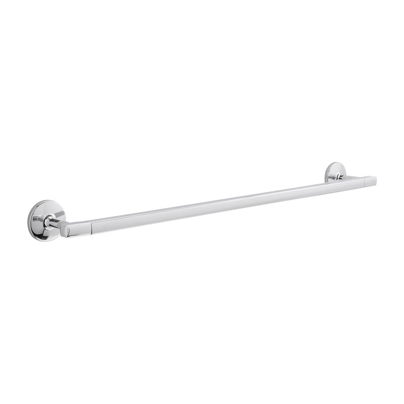 Barre à serviettes Woodward Collection 26-3 / 16 "x 2-3 / 16" Woodward, Chrome chrome, H 26,19 po x L 2,19 po x P 3,19 po