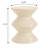 15" Wide Side Table In ABS Plastic With Double-Hourglass Design Michailo Collection-2089582700