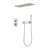 Rainfall Shower System With Hand Shower And Concealed Pressure Balance Valve-113407222