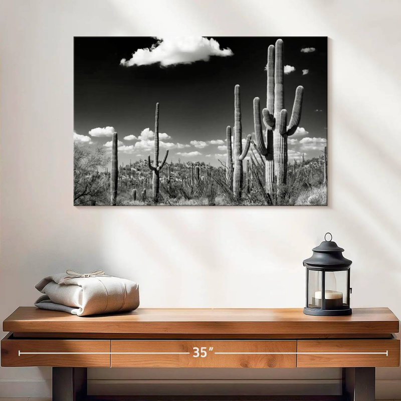 Harnek Saguaro Cactus Desert, H 26 po x l 39 po