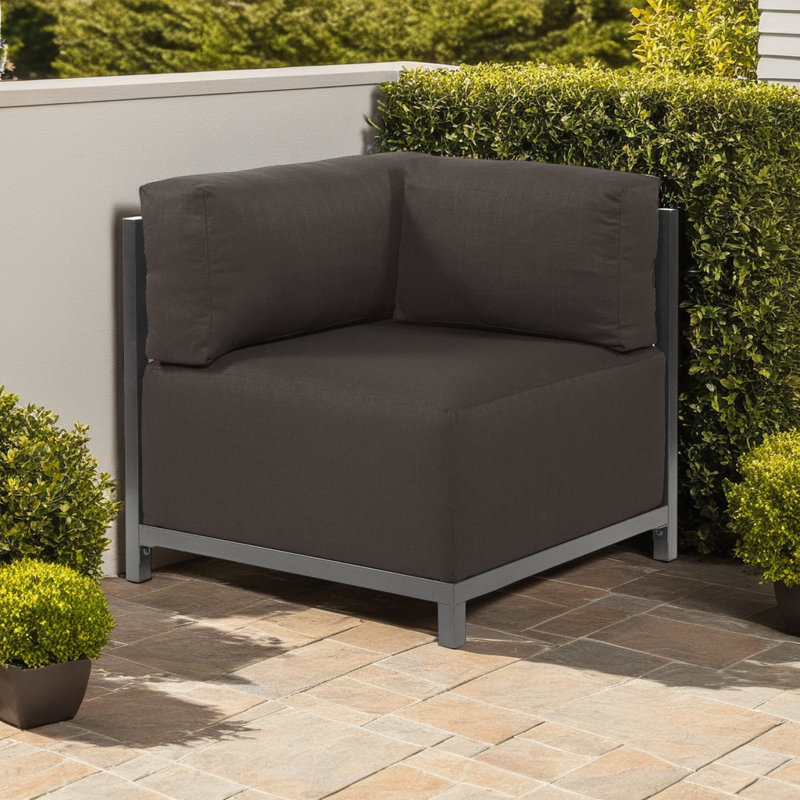 Woodsen Slipper Chair, Titanium, Seascape Charcoal