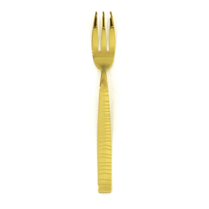 Tigre Cake Fork - 12 Pieces, Oro
