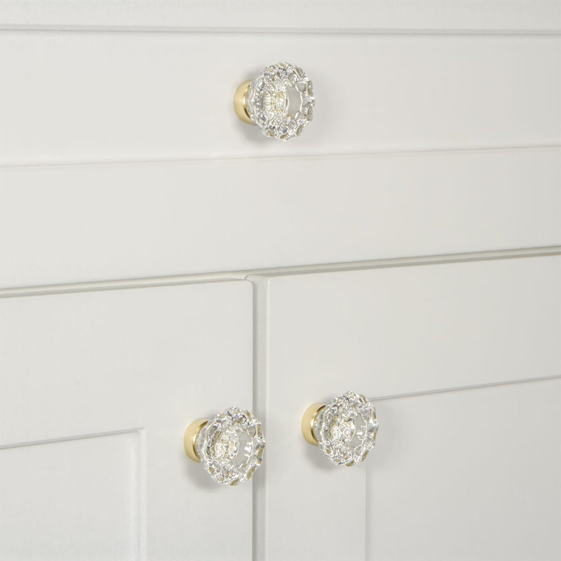 Versailles Cabinet Knob, Polished Brass