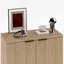 George Oliver Sideboard Buffet Cabinet, Storage Cabinet, Accent Cabinet Credenzas With 2 Fluted Doors 2 Shelves, Cupboard For Living Room Bedroom-1663575827-1645349729