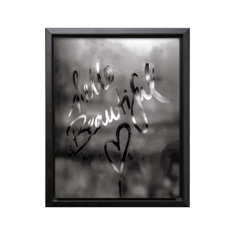 Hello Beautiful No2, Black Framed, Canvas, 18"H x 24"W
