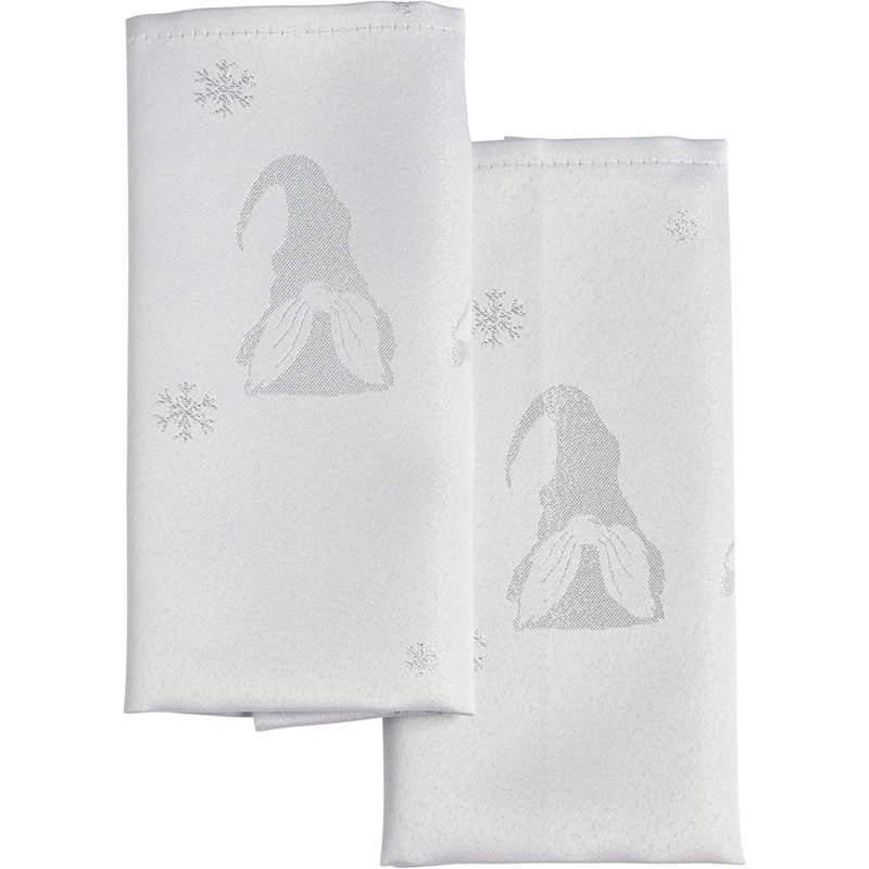 Alycee Polyester Square Napkin, White