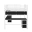 Full Metal Loft Bed With Bookcase-937818685