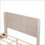 Structure de lit plateforme en bois massif avec tête de lit, aucun sommier nécessaire, conception sur pied, assemblage facile, grand lit, beige-1313886213