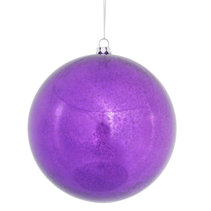 Ornement boule de mercure brillant, Mauve