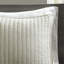 Courtepointe crème 3 pièces double / grand - doux et réversible avec rembourrage en coton, coton microfibre, solution de literie anti-odeurs-128128317-128128320