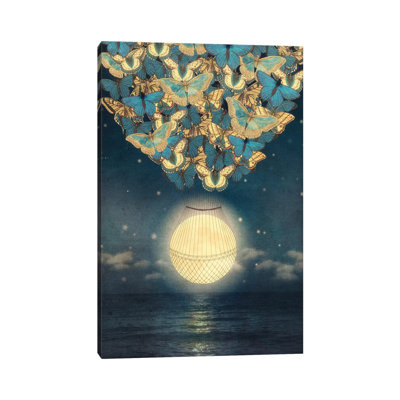 Rising Moon by Paula Belle Flores - Wrapped Canvas Print