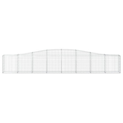 Arched Gabion Baskets 3 Pcs Galvanised Iron