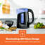 GEEPAS 2 Slice Bread Toaster & 1.7L Illuminating Electric Kettle Combo Set | 750W Toaster, 7 Level Browning Control, Defrost, Reheat & Cancel Function | 2200W Cordless Jug Kettle, Auto Shut Off