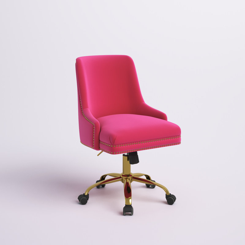 Chaise de travail inclinable et pivotante Clyde, Fushia