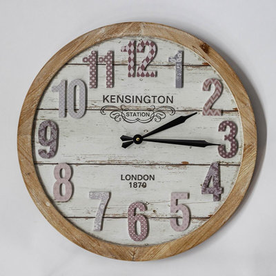 Horloge murale en bois