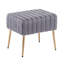 47cm Wide Rectangle Solid Colour Footstool Ottoman-1874078762