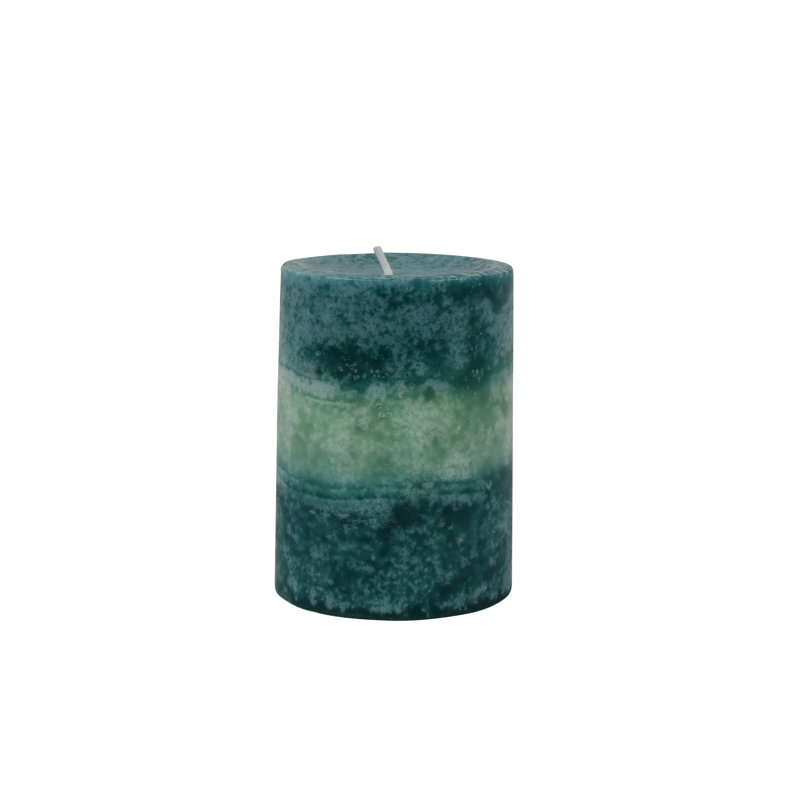 Tritone Fresh Ocean Flowers Scented Pillar Candle, 4" H x 3" W  x 3" D, 24