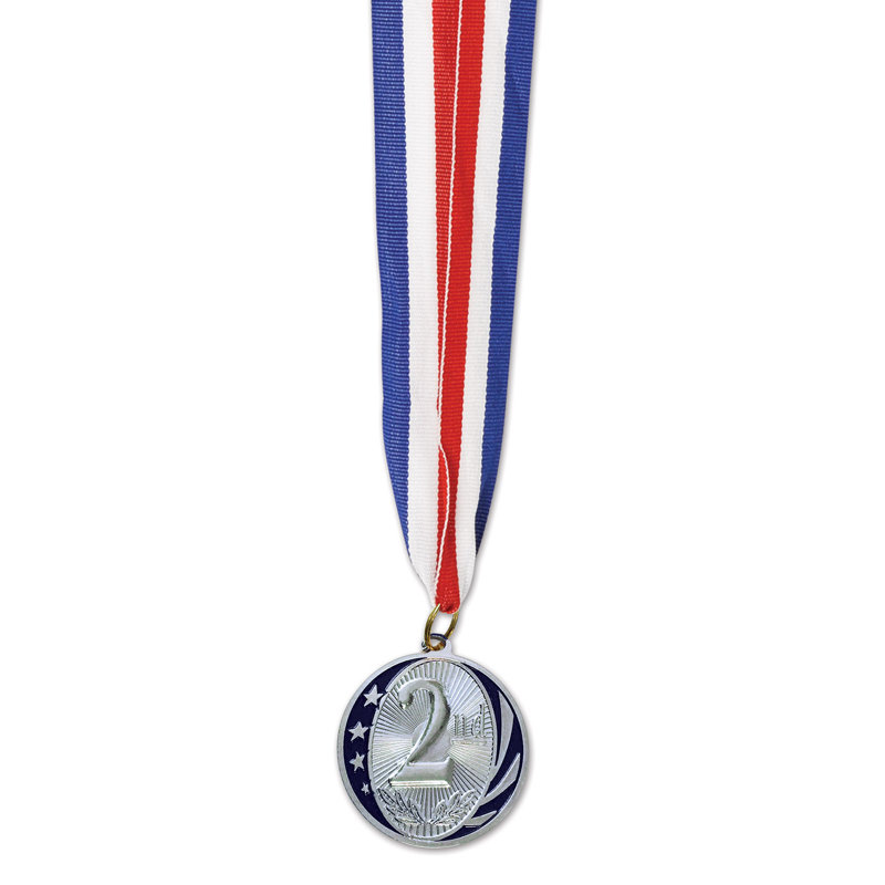 "2nd" Place Medal with Ribbon