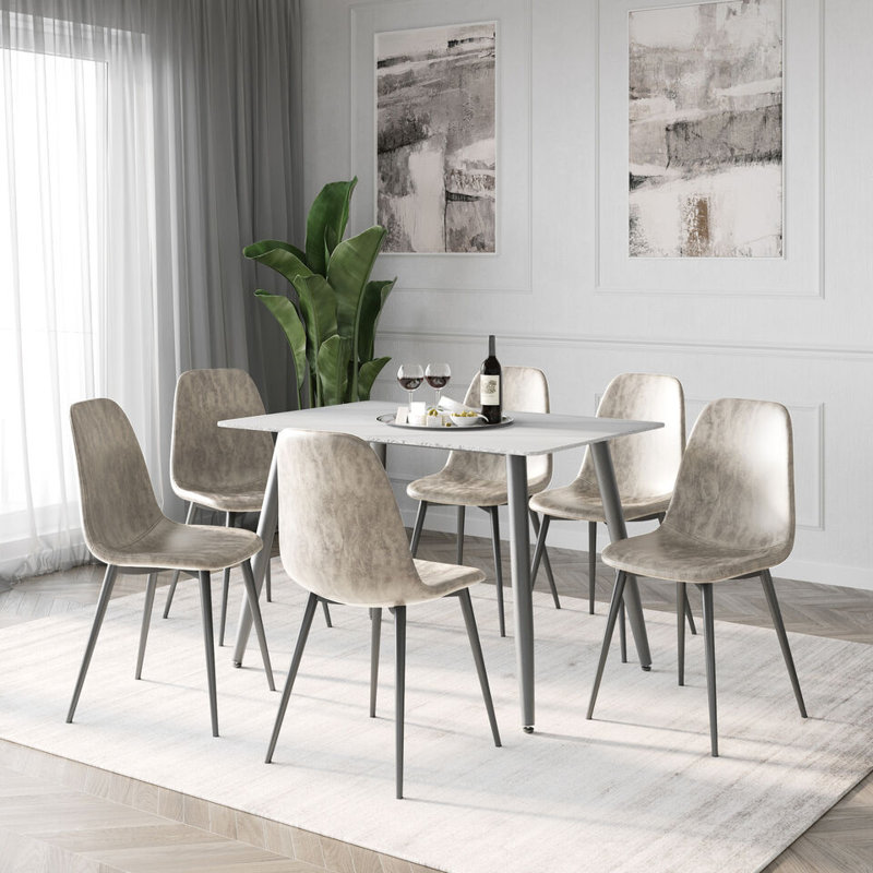 35.06cm H Metal Accent, Greige