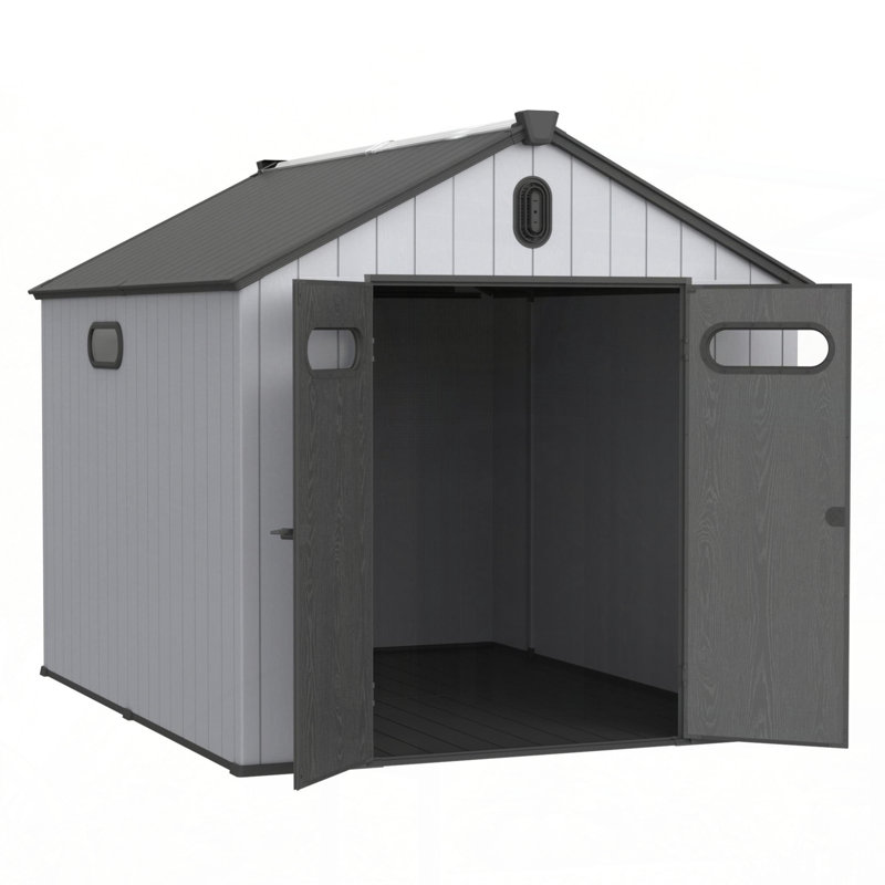 XWT013-1 Remise de rangement en plastique 8 * 10 pi pour le jardin de grande cour
