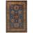 4x6 Blue and Ivory Kazak Tribal Rug