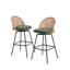 Swivel Upholstered Chenille Bar Stool-1268891641