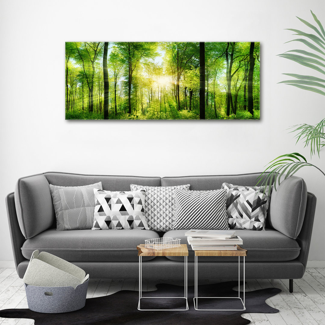 Wald in der Sonne - Ungerahmte Kunstdrucke auf Leinwand