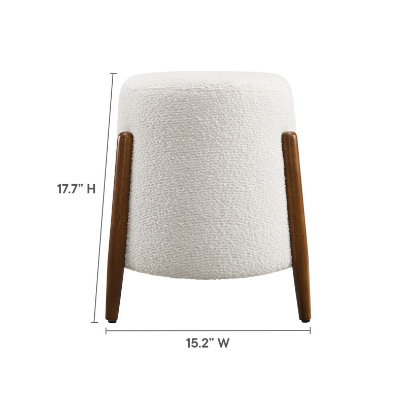 Modway Riven 15.2" Wide Round Standard Ottoman