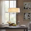 Lustre tambour 5 lumières blanc