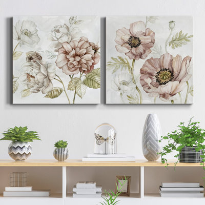 " Washed Botanical III " 2 - Pieces