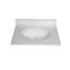 Plateau de meuble-lavabo simple 25 po en blanc avec lavabo